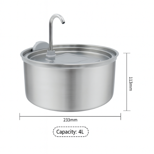 Stainless Cat Water Fountain