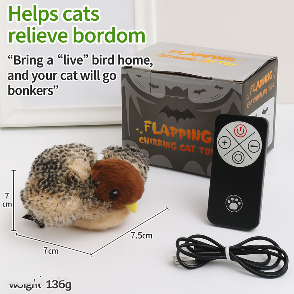 USB Flapping Bird Plush Toy