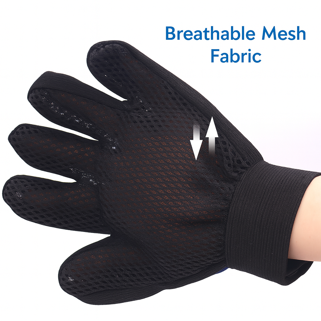 Pet Grooming Gloves – Remove Hair & Dander Fast