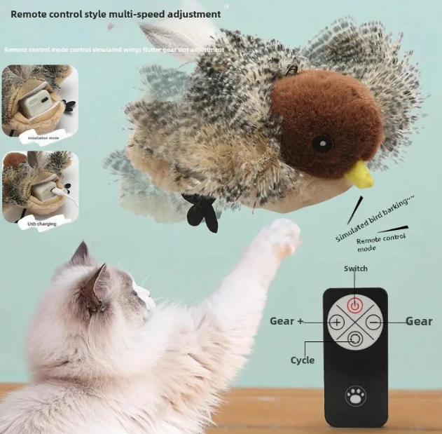 USB Flapping Bird Plush Toy