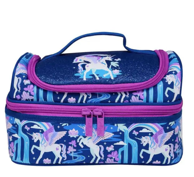 Purple and blue unicorn lunch bag for girls by Smiggle