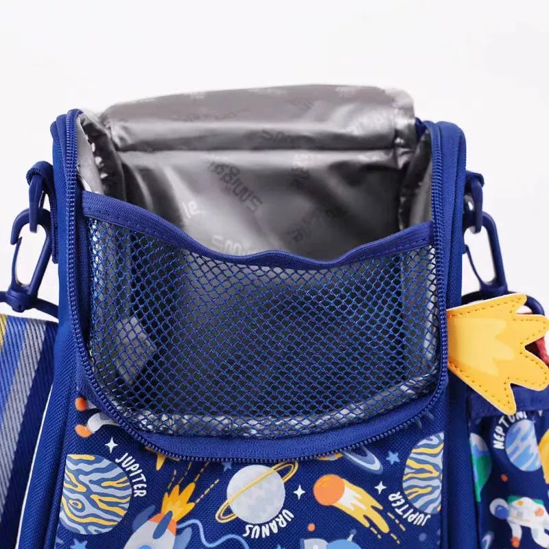 Blue Kids Lunch Bag – Insulated with Bottle Holder