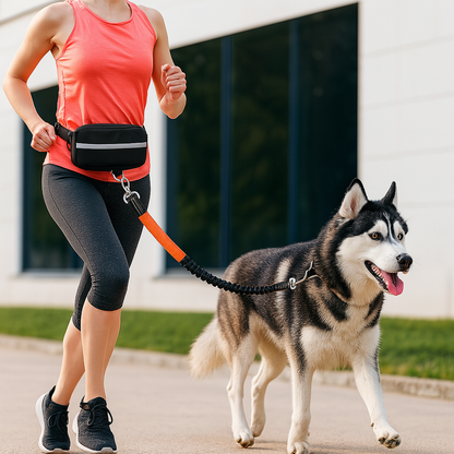 Waist-Tied Running Dog Leash