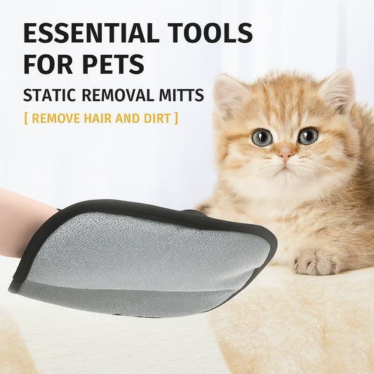 Pet Grooming Glove – Easy Hair Removal & Deshedding
