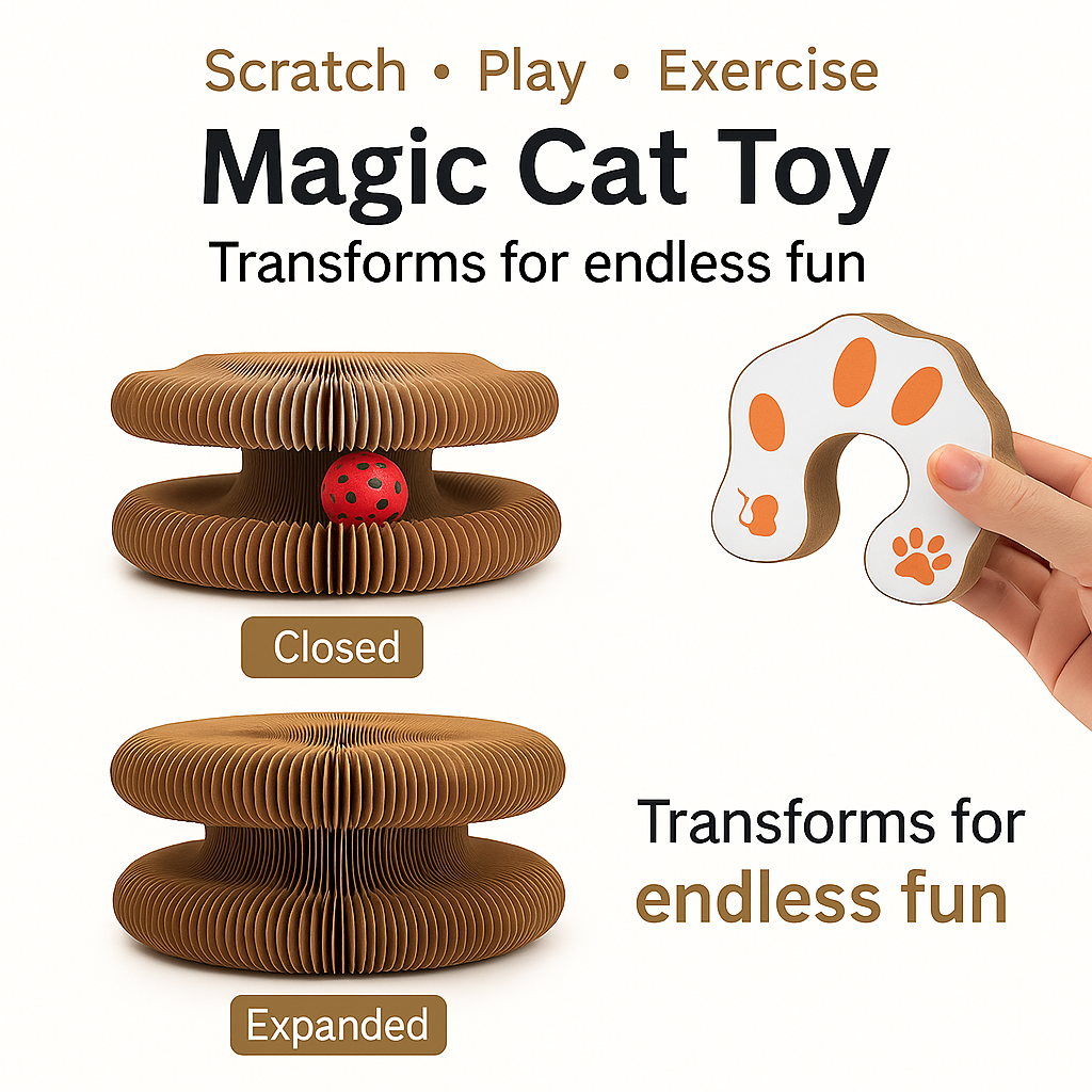NestlePlay Cat Scratcher & Ball Toy – BUY 1 FREE 1
