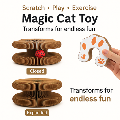 NestlePlay Cat Scratcher & Ball Toy – BUY 1 FREE 1
