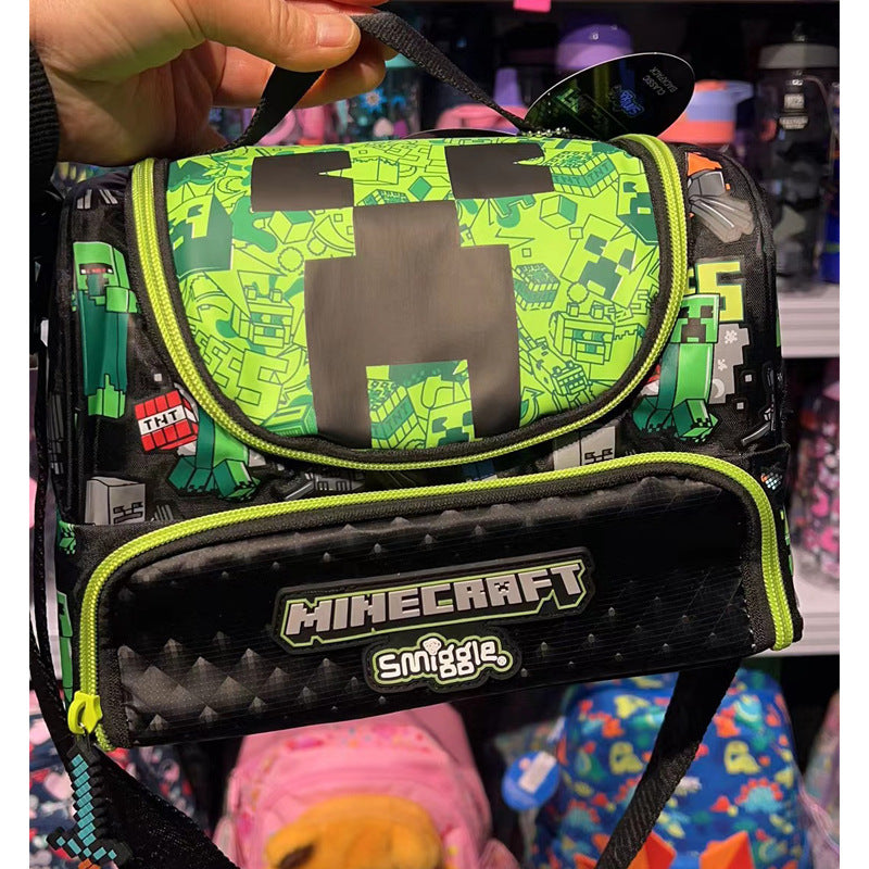 Special chain Australian smiggle meal bag for primary and secondary school students children's lunch bag for students lunch box bag snack bag outdoor