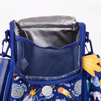 Blue Kids Lunch Bag – Insulated with Bottle Holder