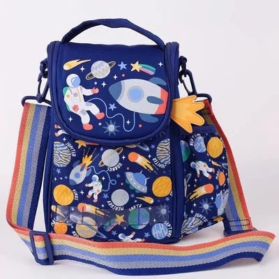 Blue Kids Lunch Bag – Insulated with Bottle Holder