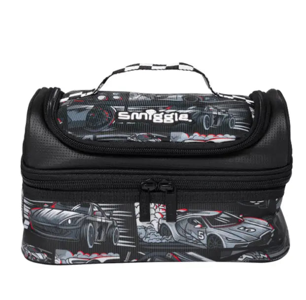Black Race Car Lunch Bag – Smiggle Style for Kids School Meals